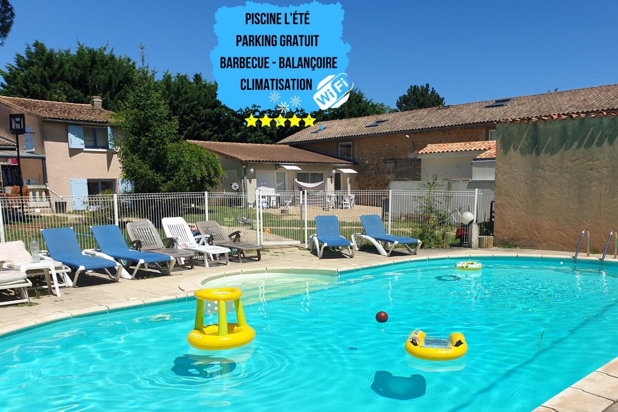 Bel Appartement T2 Climatise Avec Piscine Poitiers-Futuroscope-Creps De Poitiers Vouneuil-sous-Biard Exterior foto
